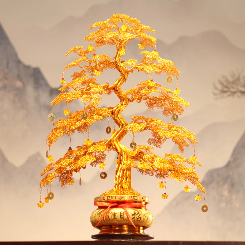 Golden Money Tree for Feng Shui Wealth and Prosperity